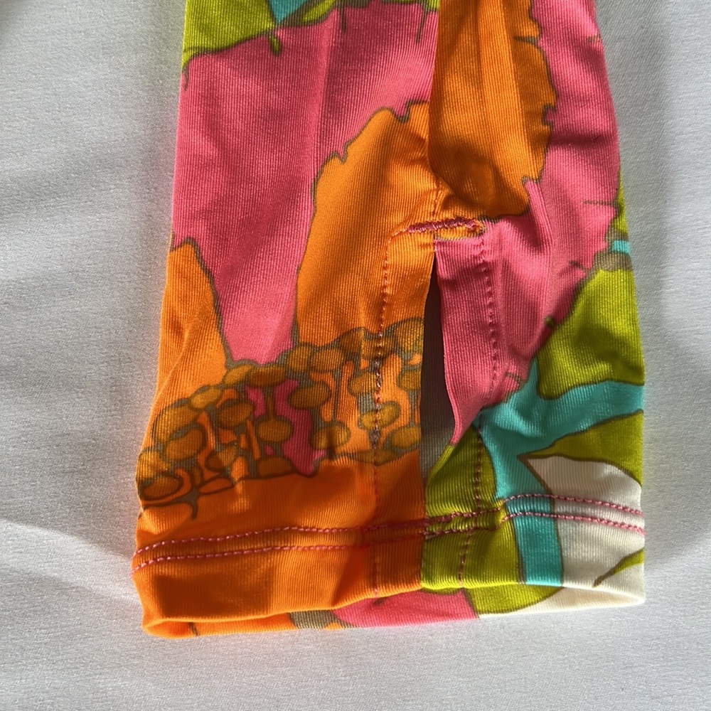 Trina Turk Orange and Pink Floral One Piece Swimsuit - Picture 9 of 13